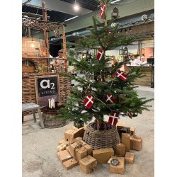 Maxi Rund Rattan Opsats/Juletr�skjuler - Kubu