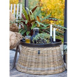Maxi Rund Rattan Opsats/Juletr�skjuler - Kubu