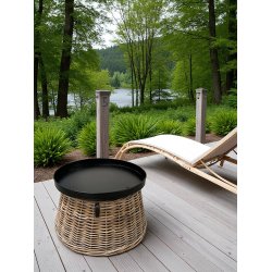 Maxi Rund Rattan Opsats/Juletrskjuler - Kubu