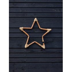 Mini Rattan Dekorationsstjerne (St&aelig;ngel) - CL