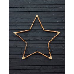 Maxi Rattan Dekorationsstjerne (St&aelig;ngel) - CL