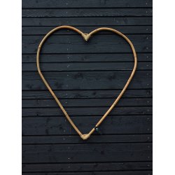 Rattan Dekorationshjerte (St&aelig;ngel) - CL (s&aelig;t m. 3 stk/3 str)