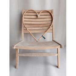 Rattan Dekorationshjerte (St&aelig;ngel) - CL (s&aelig;t m. 3 stk/3 str)