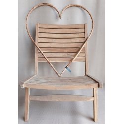 Rattan Dekorationshjerte (St&aelig;ngel) - CL (s&aelig;t m. 3 stk/3 str)