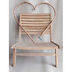 Rattan Dekorationshjerte (St&aelig;ngel) - CL (s&aelig;t m. 3 stk/3 str)