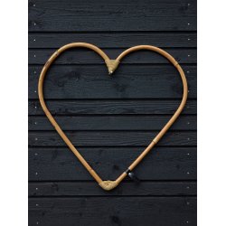 Rattan Dekorationshjerte (St&aelig;ngel) - CL (s&aelig;t m. 3 stk/3 str)