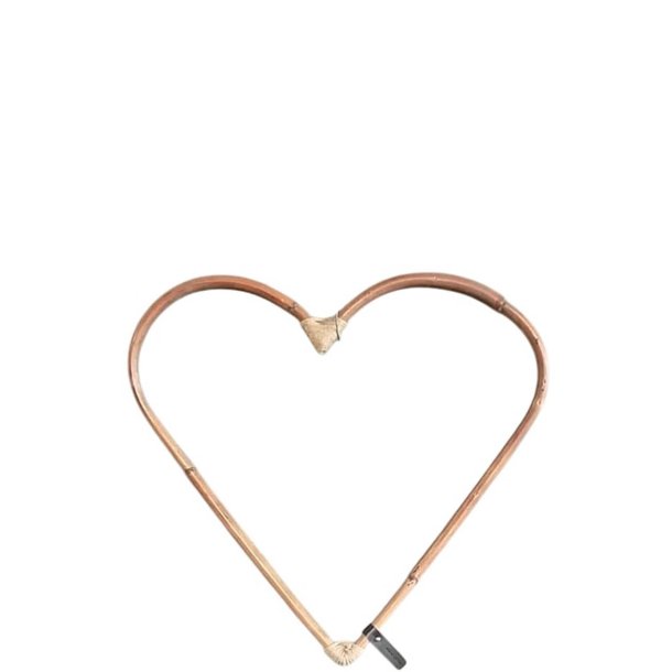 Maxi Rattan Dekorationshjerte (St&aelig;ngel) - CL