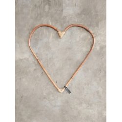 Maxi Rattan Dekorationshjerte (St&aelig;ngel) - CL