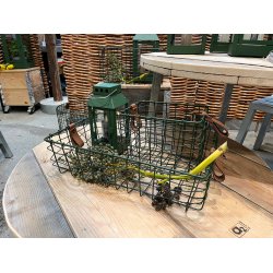 Rundt Tr Spisebord m. 4 x galv. ben