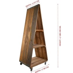 Hightower Street Menu Hylde m. Hjul (H: 180)