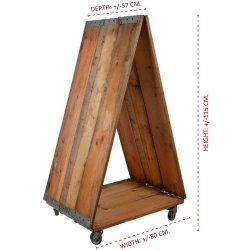 Street Menu Skilt m. Hjul (H: 115)