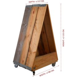 Street Menu Skilt m. Hjul &amp; Sidebr�t (H: 115)