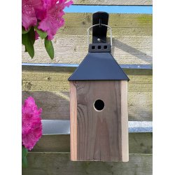 Sort Mini 'Birdy Sleep' Fuglehus (genb. tr)