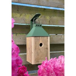 Olivengrn Mini 'Birdy Sleep' Fuglehus (genb. tr)