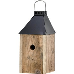 Sort Mini 'Birdy Sleep Wall' Fuglehus (genb. tr)