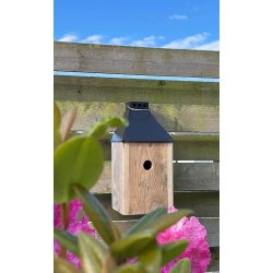 Sort Mini 'Birdy Sleep Wall' Fuglehus (genb. tr)