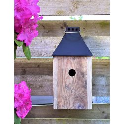 Sort Mini 'Birdy Sleep Wall' Fuglehus (genb. tr)