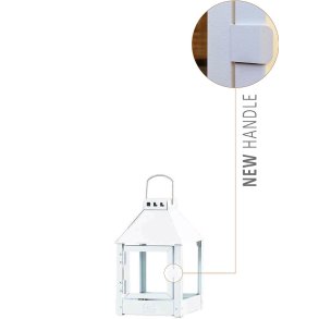 Hvid Mini Quadro Lanterne