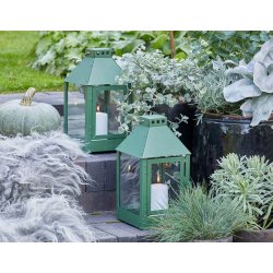 Olivengrn Mini Lanterne