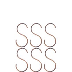 Mini 'Kobber/Messing-look' S-Krog (st m. 6 stk. / 1 str.)