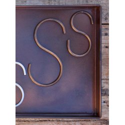 Mini 'Kobber/Messing-look' S-Krog (st m. 6 stk. / 1 str.)