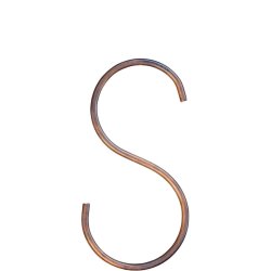Maxi 'Kobber/Messing-look' S-Krog (st m. 4 stk. / 1 str.)