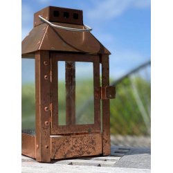 Kobber Micro Lanterne (POTENTIEL P�BEGYNDT PATINA)