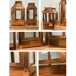 Kobber Micro Small Lanterne (POTENTIEL P�BEGYNDT PATINA)