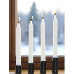 Sort Lysestage (st m. 4 stk. / 4 str.)