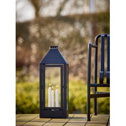 Sort Lysestage (st m. 4 stk. / 4 str.)