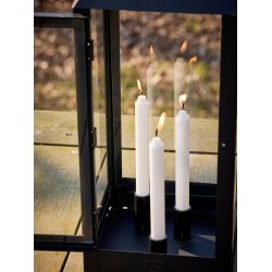 Sort Lysestage (st m. 4 stk. / 4 str.)