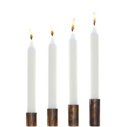 'Kobber-look' Lysestage (st m. 4 stk. / 4 str.)