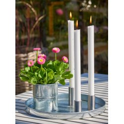 'Galv-look' Lysestage (st m. 3 stk. / 3 str.)