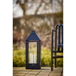 Sort Lysestage (st m. 3 stk. / 3 str.)