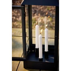 Sort Lysestage (st m. 3 stk. / 3 str.)