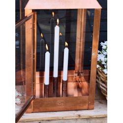 'Kobber-look' Lysestage (st m. 3 stk. / 3 str.)