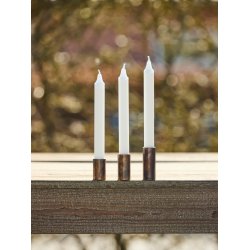 'Kobber-look' Lysestage (st m. 3 stk. / 3 str.)