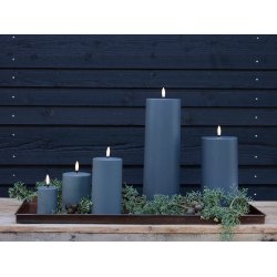LED Bloklys (5 x 7,5 cm) - Matt/Dark Grey