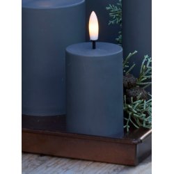 LED Bloklys (5 x 7,5 cm) - Matt/Dark Grey
