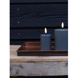 LED Bloklys (5 x 7,5 cm) - Matt/Dark Grey