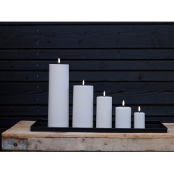 LED Bloklys (5 x 7,5 cm) - Matt/Warm Greige