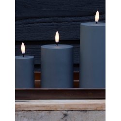 LED Bloklys (7,5 x 10 cm) - Matt/Dark Grey