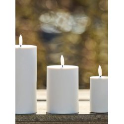 LED Bloklys (7,5 x 10 cm) - Matt/Warm Greige