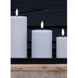 LED Bloklys (7,5 x 10 cm) - Matt/Warm Greige