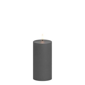 LED Bloklys (7,5 x 15 cm) - Matt/Dark Grey