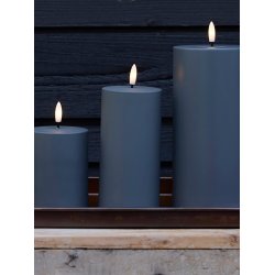 LED Bloklys (7,5 x 15 cm) - Matt/Dark Grey