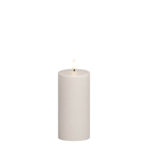 LED Bloklys (7,5 x 15 cm) - Matt/Warm Greige