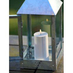 LED Bloklys (7,5 x 15 cm) - Matt/Warm Greige