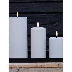 LED Bloklys (7,5 x 15 cm) - Matt/Warm Greige