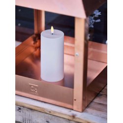 LED Bloklys (7,5 x 15 cm) - Matt/Warm Greige